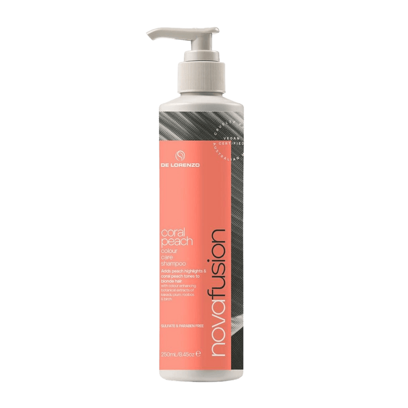De Lorenzo Novafusion Coral Peach Shampoo 250ml - Haircare Market