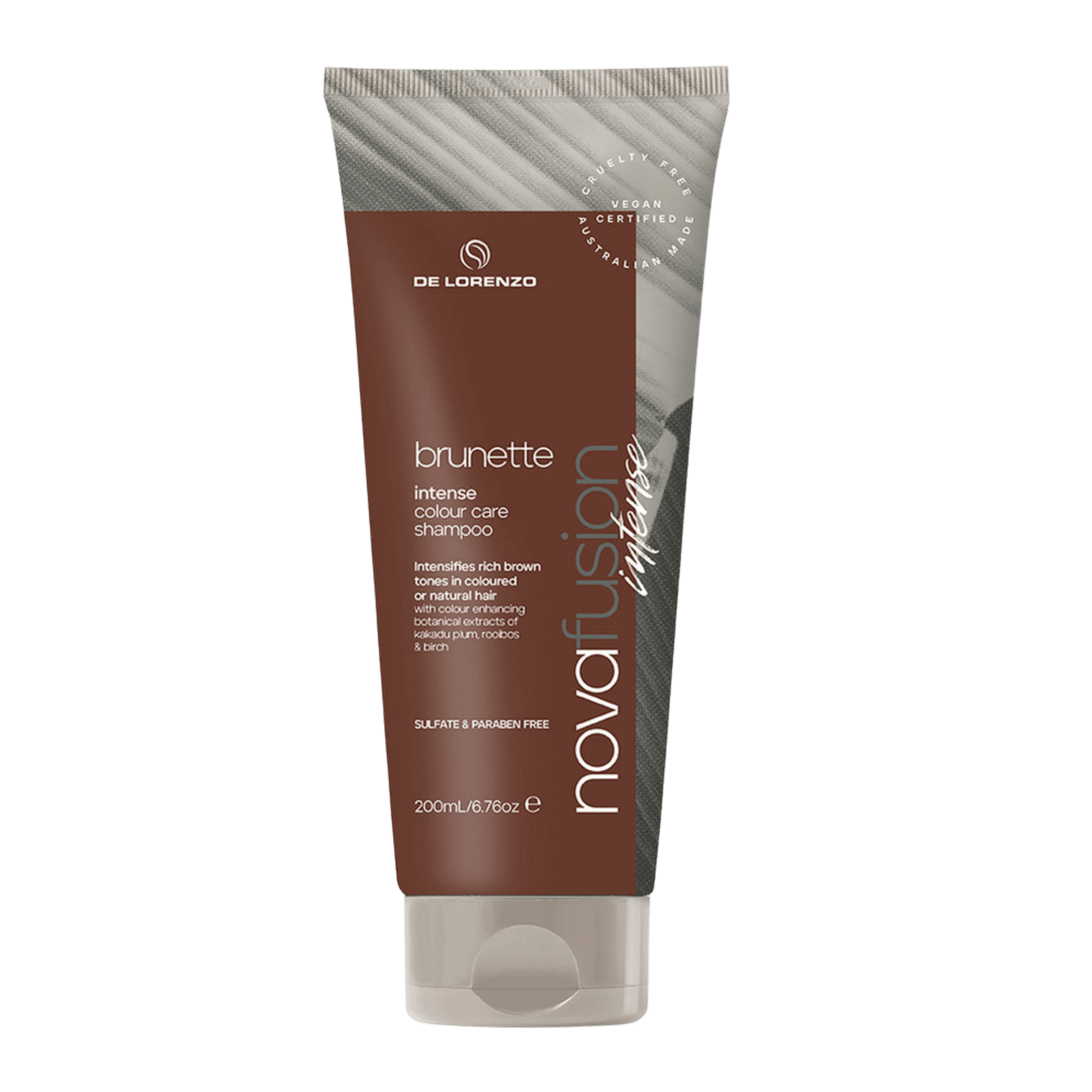 De Lorenzo Novafusion Intense Brunette Shampoo 200ml - Haircare Market