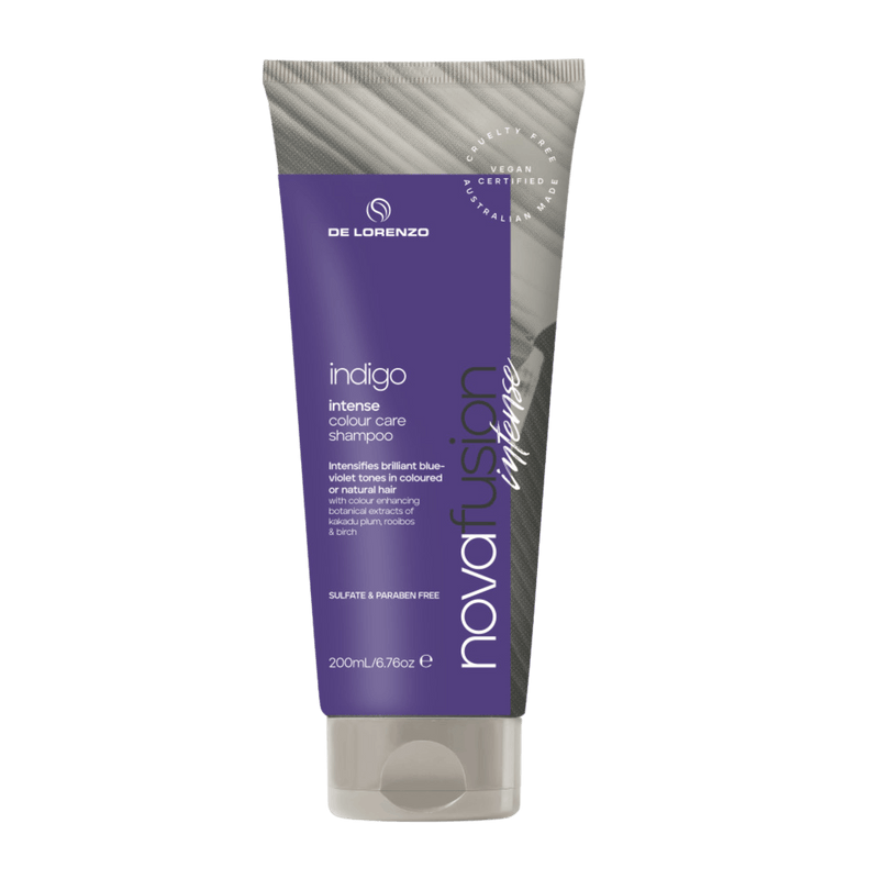 De Lorenzo Novafusion Intense Indigo Shampoo 200ml - Haircare Market