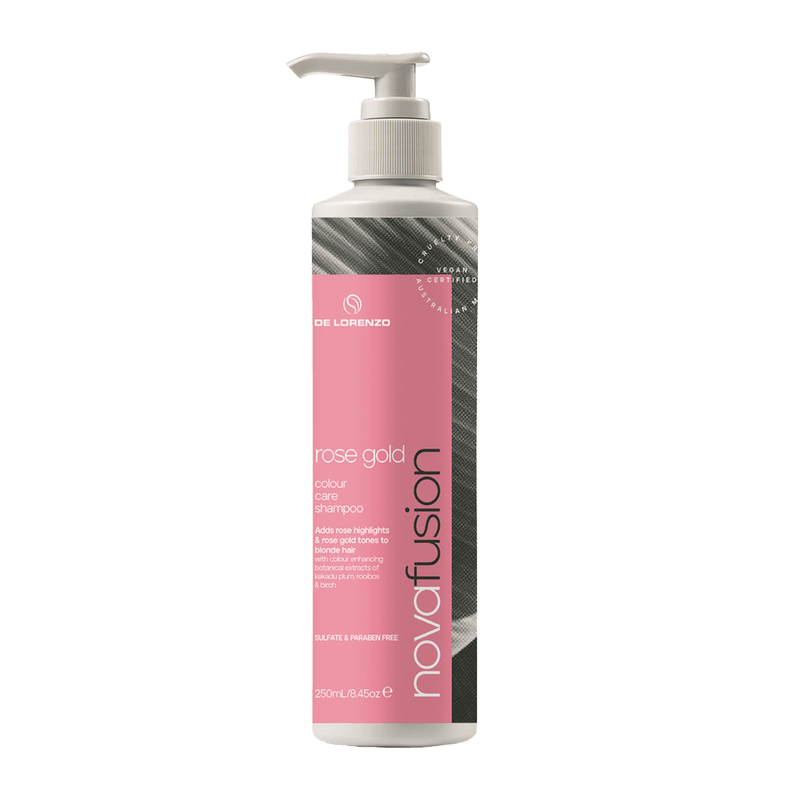 De Lorenzo Novafusion Rose Gold Shampoo 250ml - Haircare Market