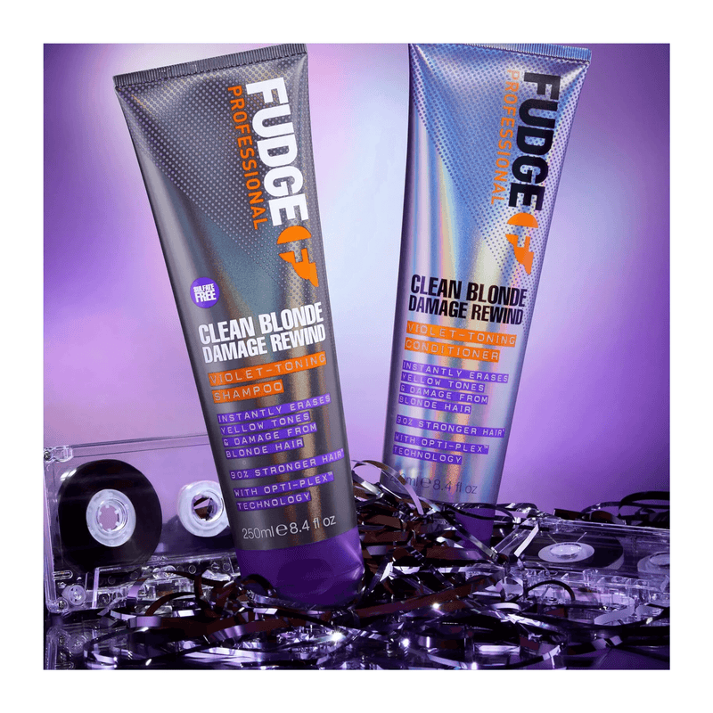 Fudge Clean Blonde Damage Rewind Violet-Toning Conditioner 250ml - Haircare Market