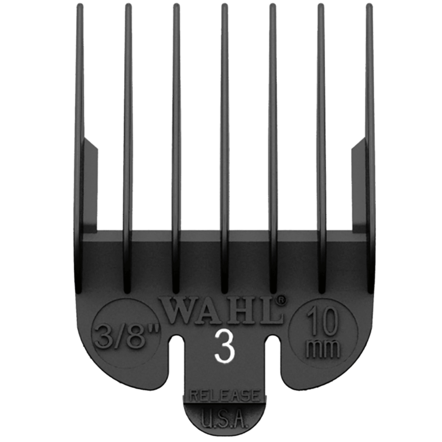 Wahl Black Plastic Tab Clipper Comb 10mm/