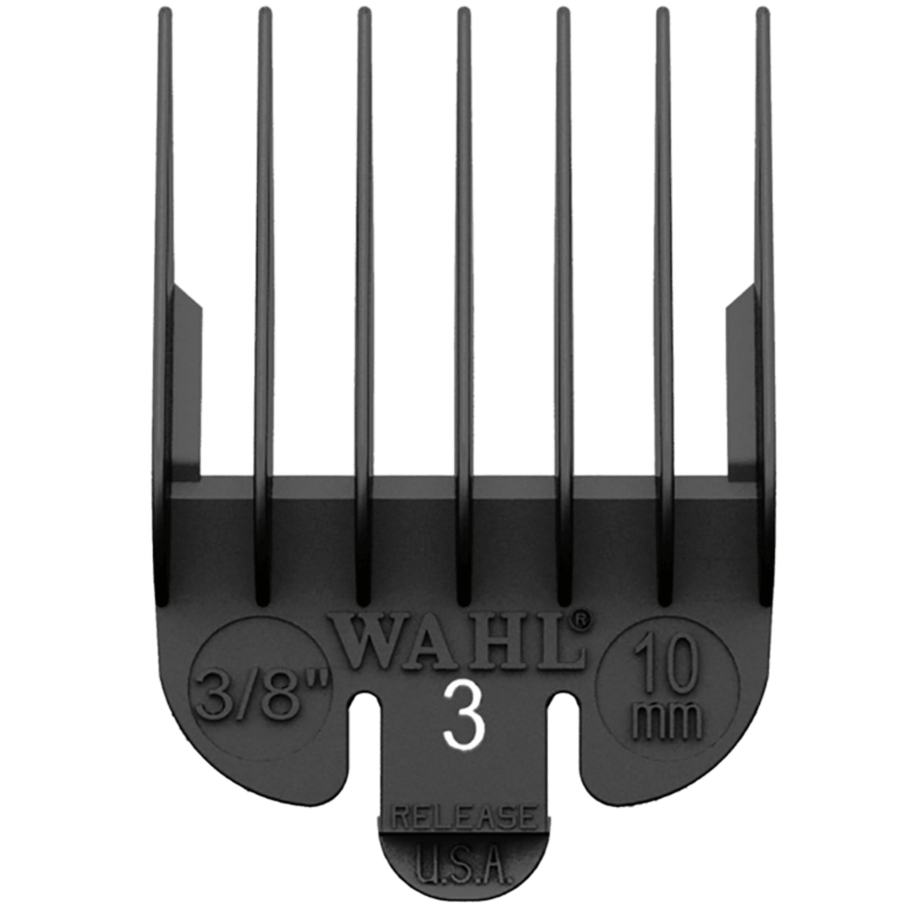 Wahl Black Plastic Tab Clipper Comb 10mm/
