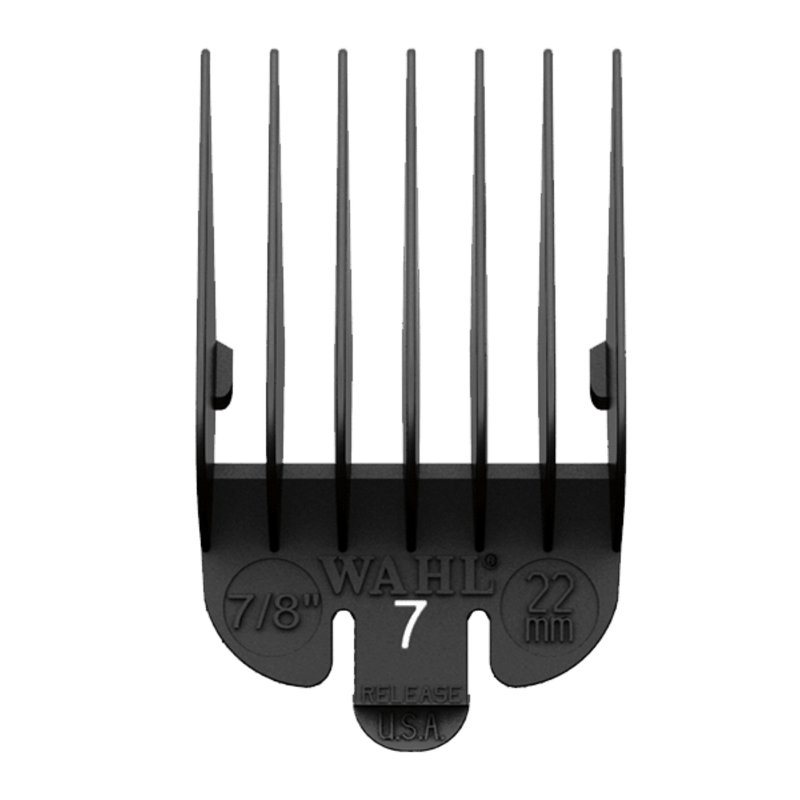 Wahl Black Plastic Tab Clipper Comb 22mm/