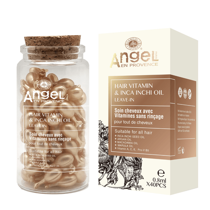Angel En Provence Hair Vitamin & Inca Inchi Leave-In Oil (0.8ml x 40 capsules) - Haircare Market
