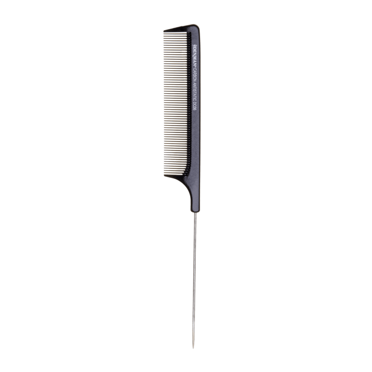 Denman DC06 Anti-Static Pin Tail Carbon Black Comb – Haircare Market