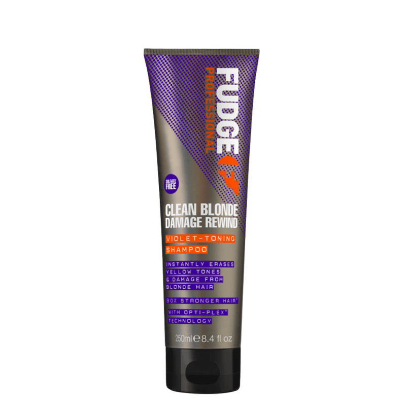 Fudge Clean Blonde Damage Rewind Violet-Toning Shampoo 250ml - Haircare Market