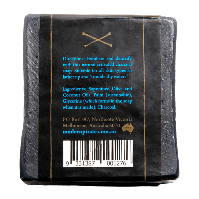 Modern Pirate Trouble Thy Waters - Activated Charcoal Soap 110g - Haircare Market