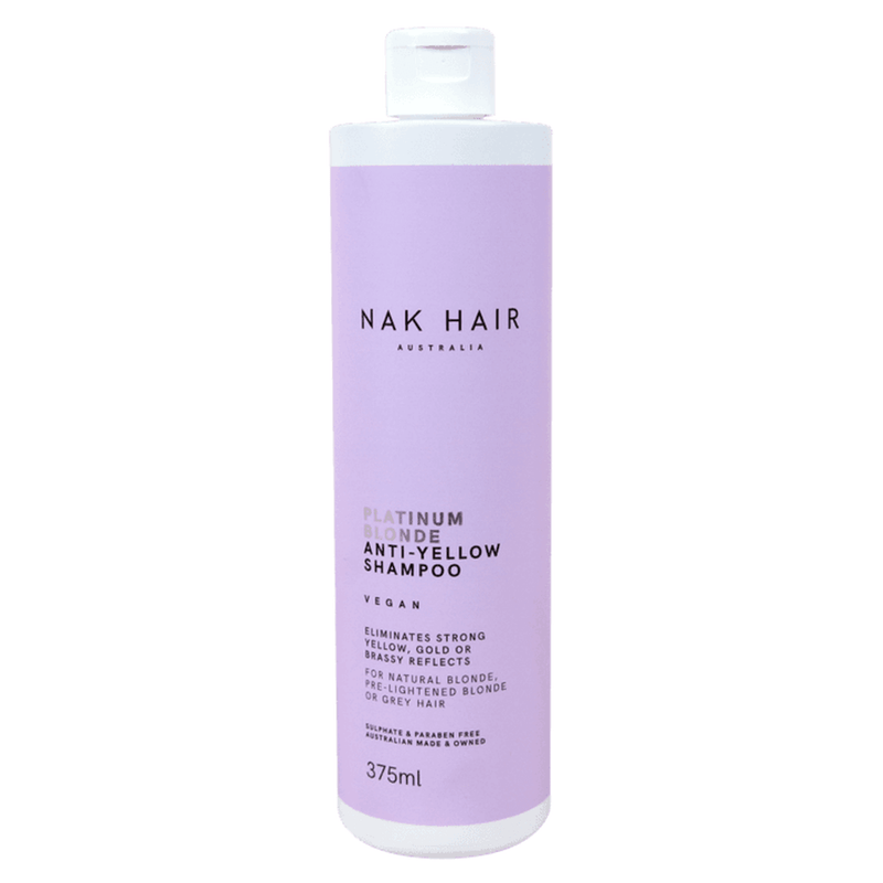 Nak Platinum Blonde Anti Yellow Shampoo 375ml - Haircare Market