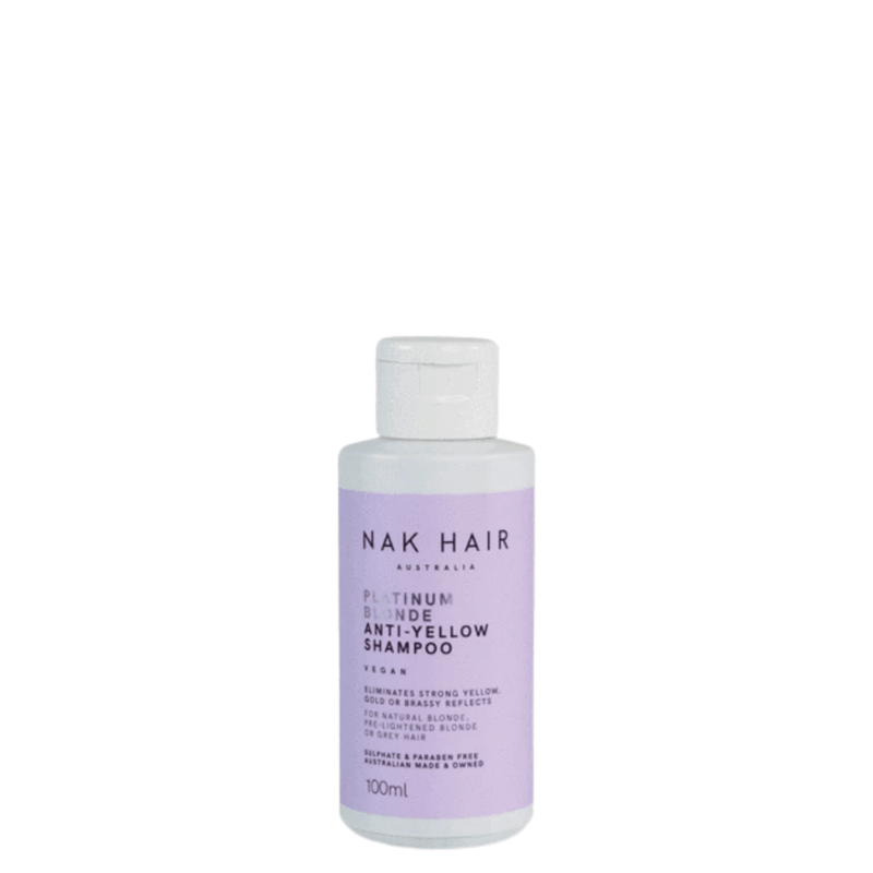 Nak Platinum Blonde Anti-Yellow Shampoo Travel 100ml - Haircare Market