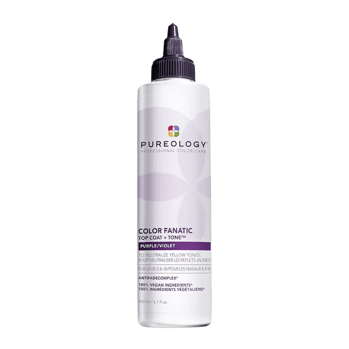 Pureology Colour Fanatic Top Coat + Tone 200ml - Purple - Haircare Market