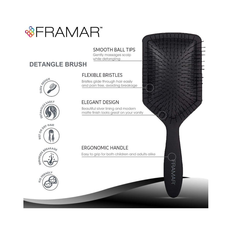 Framar Paddle Brush Black to the Future - Haircare Market