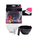 Framar Coloring Bowls Black & Clear 2 -Pack - Haircare Market