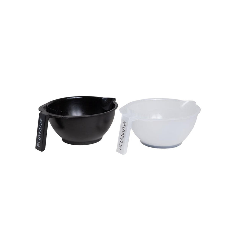 Framar Coloring Bowls Black & Clear 2 -Pack - Haircare Market