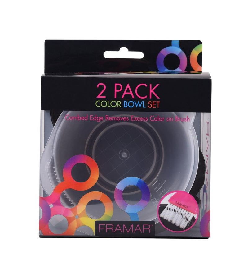 Framar Coloring Bowls Black & Clear 2 -Pack - Haircare Market