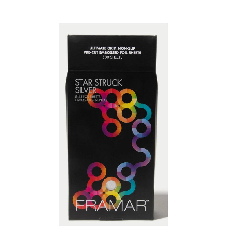 Framar Star Struck Silver - 5x12 Embossed Pre-Cut 500 Sheets - Haircare Market