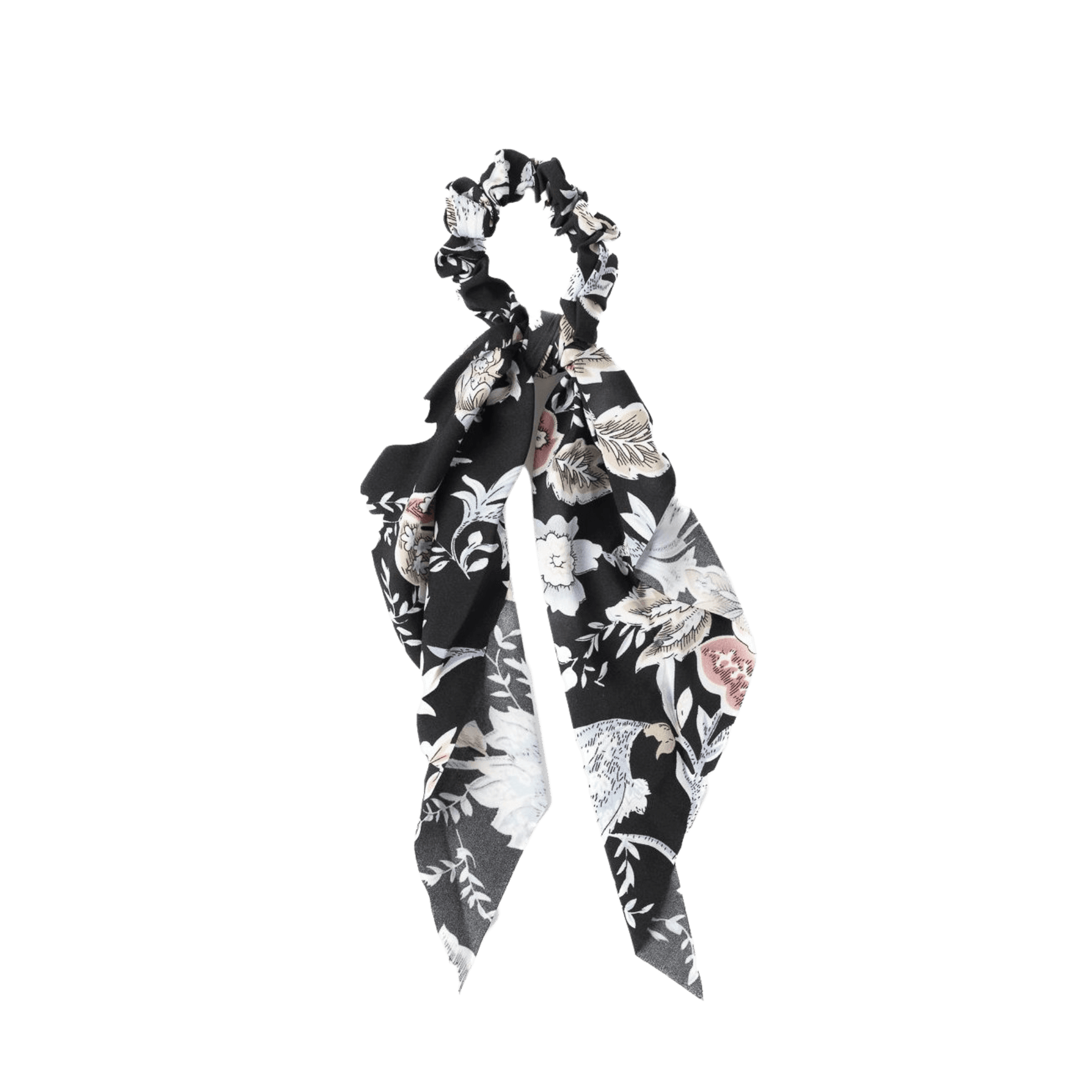 Stilen Scrunchie Tie - Floral Black - Haircare Market