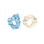 Stilen Daisy Scrunchie Set - Blue & Cream - Haircare Market