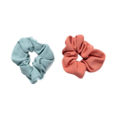 Stilen Ribbed Scrunchie Set - Sky & Terracotta - Haircare Market